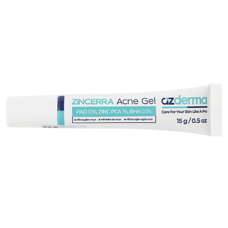 Gel Azderma Zincerra Acne giảm mụn sưng viêm tuýp 15g - 7